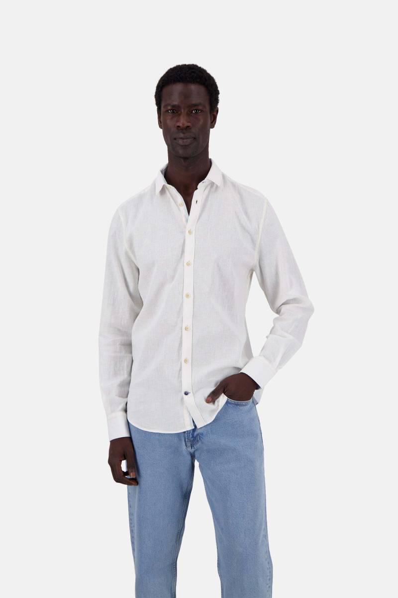 colours & sons Langarmhemd »colours & sons Langarmhemd Shirt-Linen Blend Kent« von colours & sons