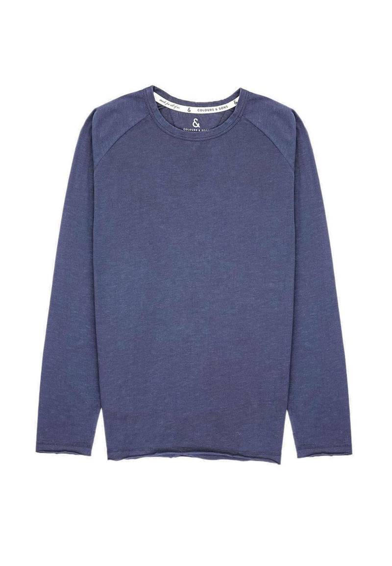 colours & sons Langarmhemd »colours & sons Langarmshirts Longsleeve - Slub« von colours & sons