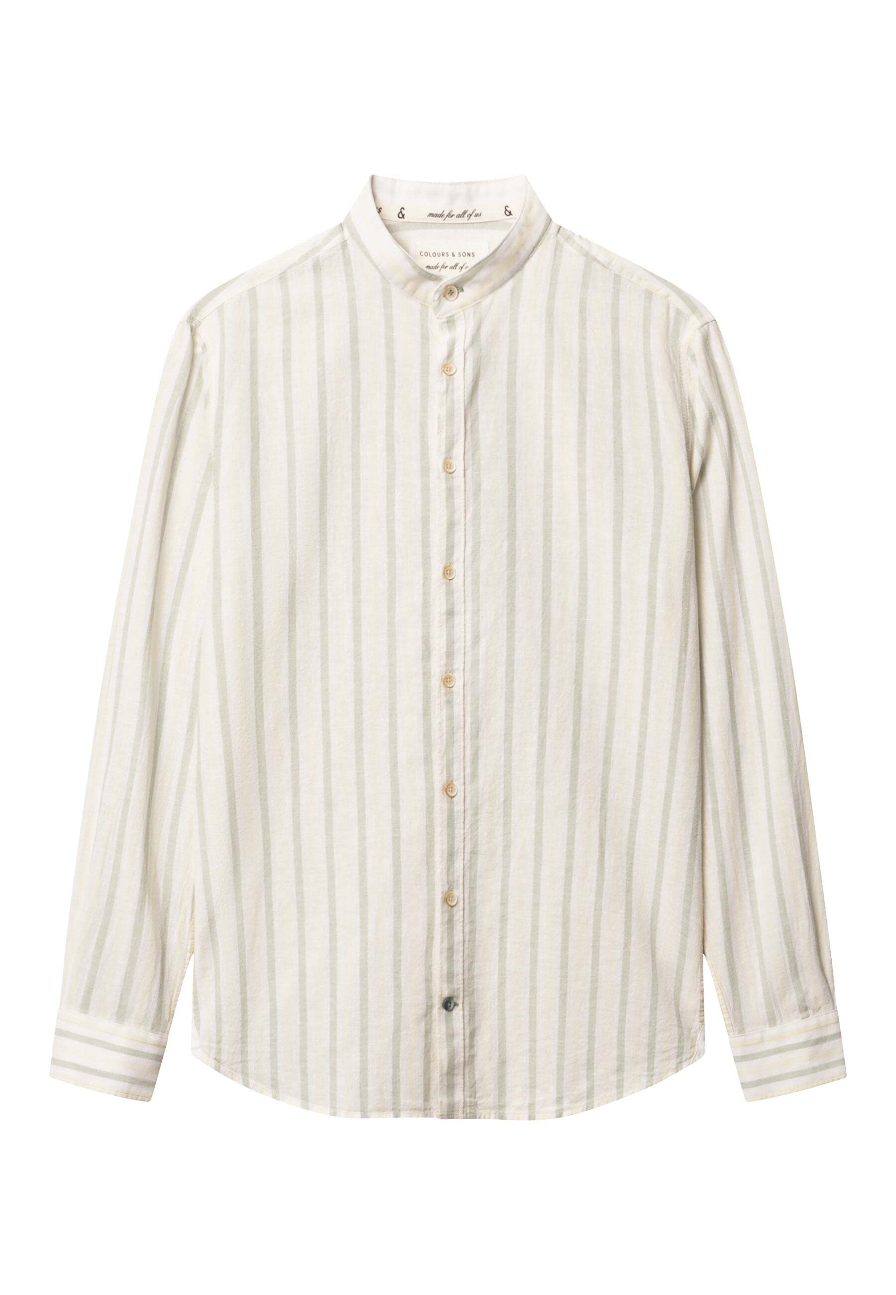 colours & sons Leinenhemd »colours & sons Leinenhemd Shirt-Linen Blend Stripes« von colours & sons