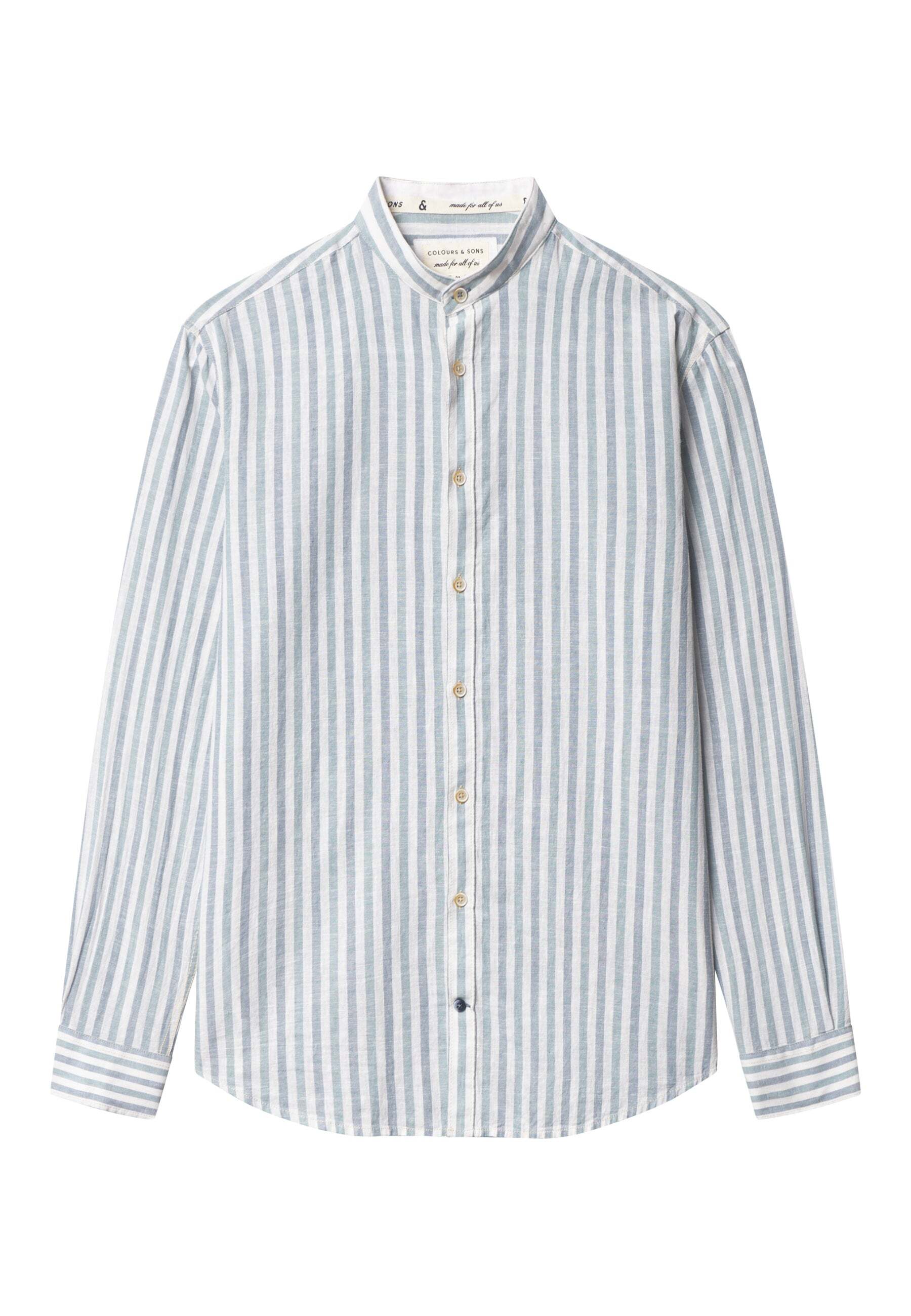 colours & sons Leinenhemd »colours & sons Leinenhemd Shirt-Linen Blend Stripes« von colours & sons