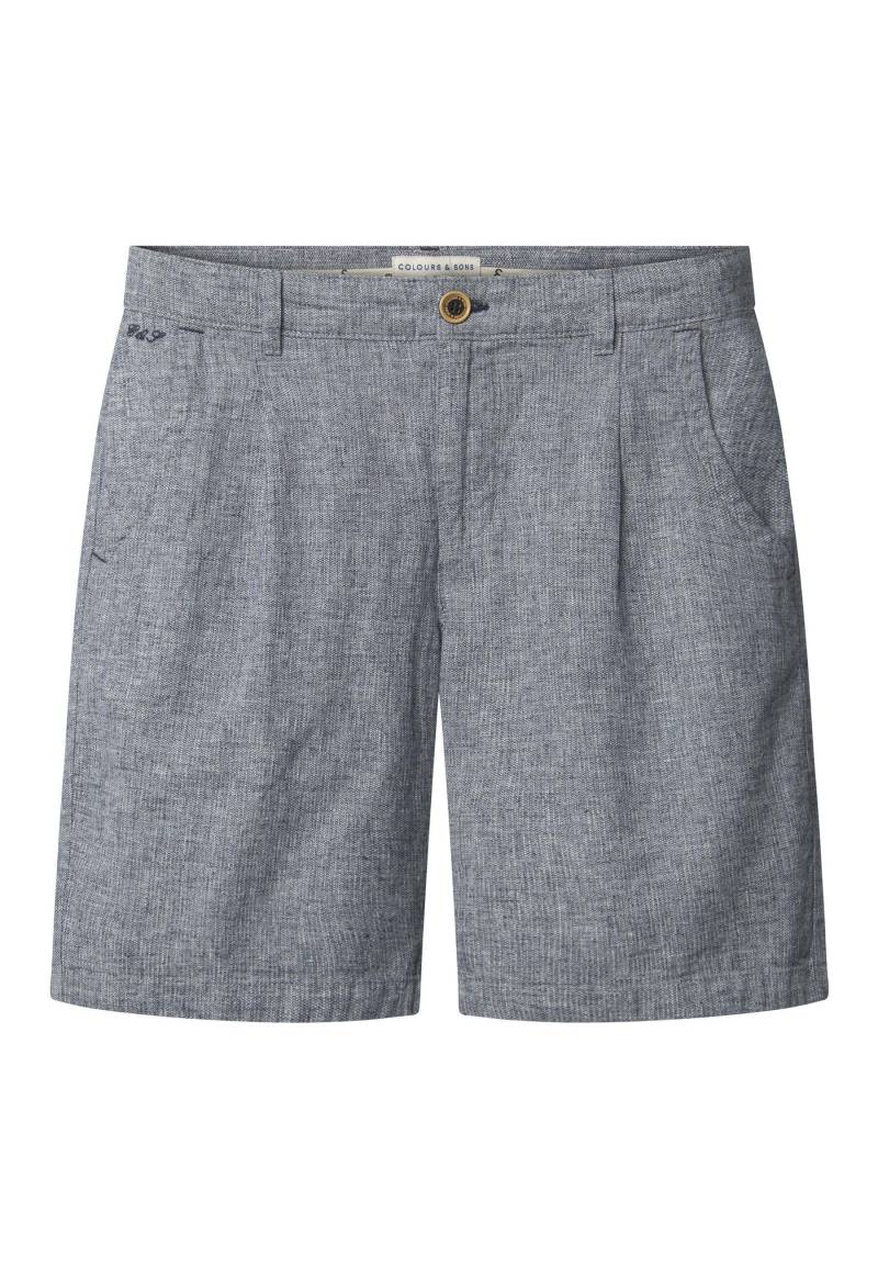 colours & sons Leinenhose »Colours&Sons Shorts Linen Blend Check« von colours & sons