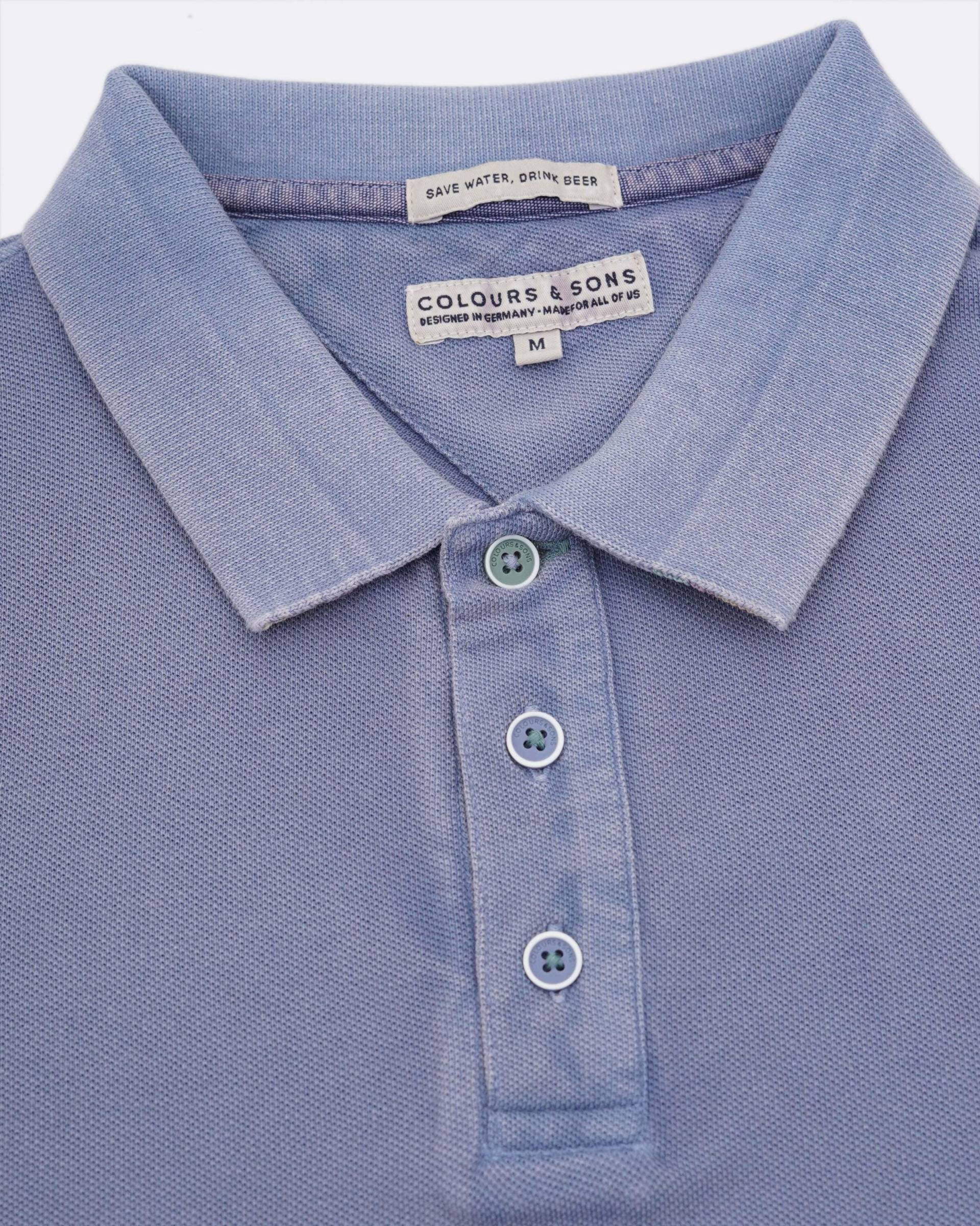 colours & sons Poloshirt »PolosPoloWashed« von colours & sons