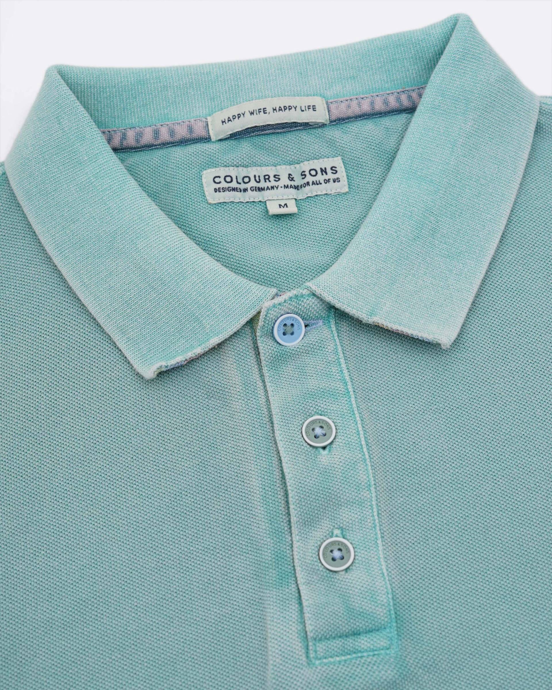 colours & sons Poloshirt »PolosPoloWashed« von colours & sons