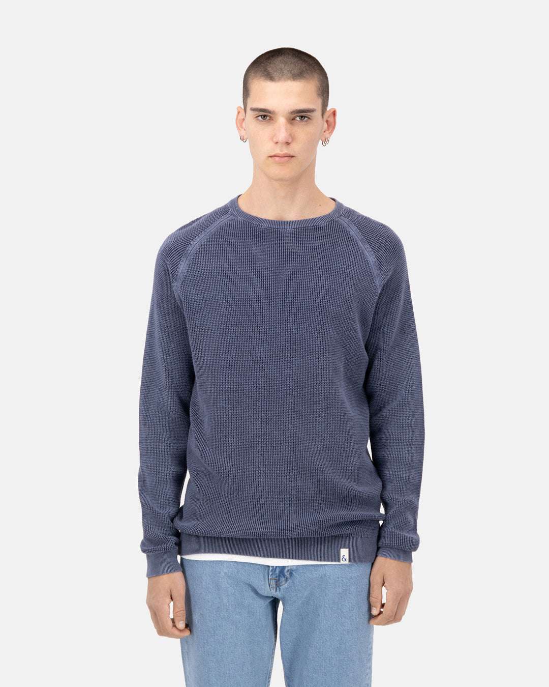 colours & sons Strickpullover »colours & sons Pullover Roundneck-Washed« von colours & sons