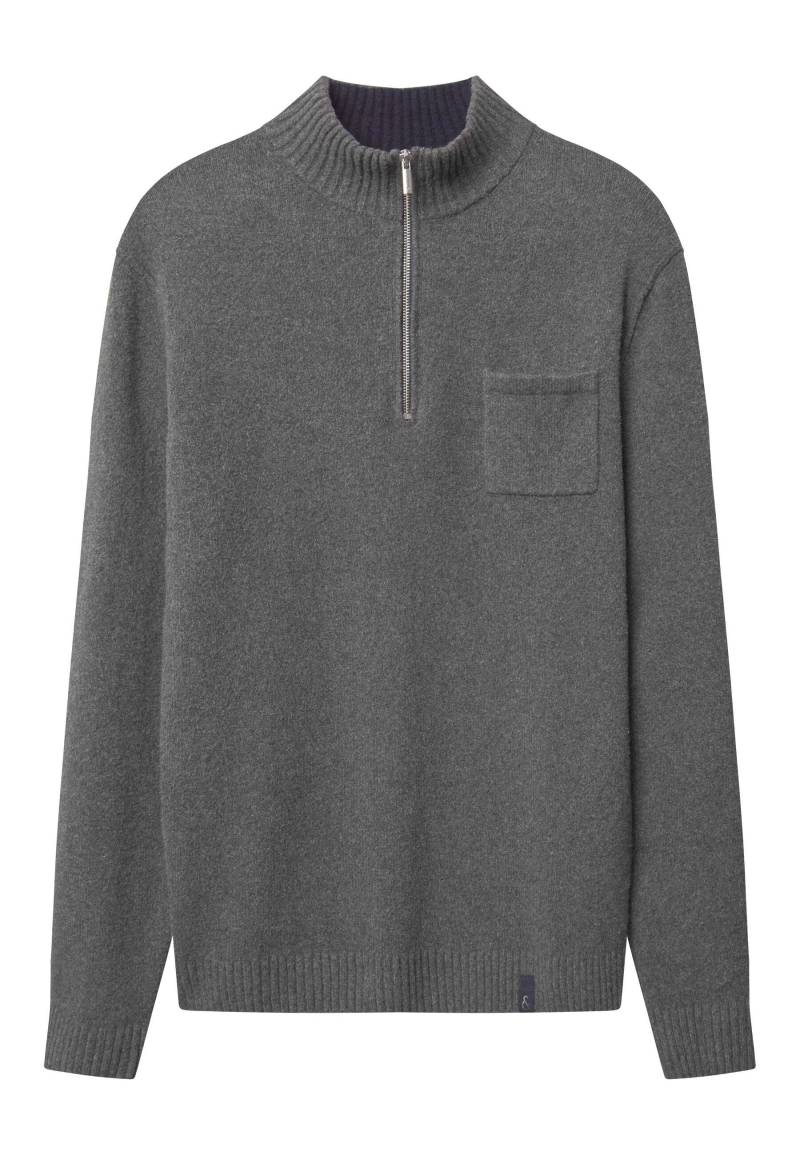 colours & sons Strickpullover »colours & sons Pullover Mock-Zip« von colours & sons