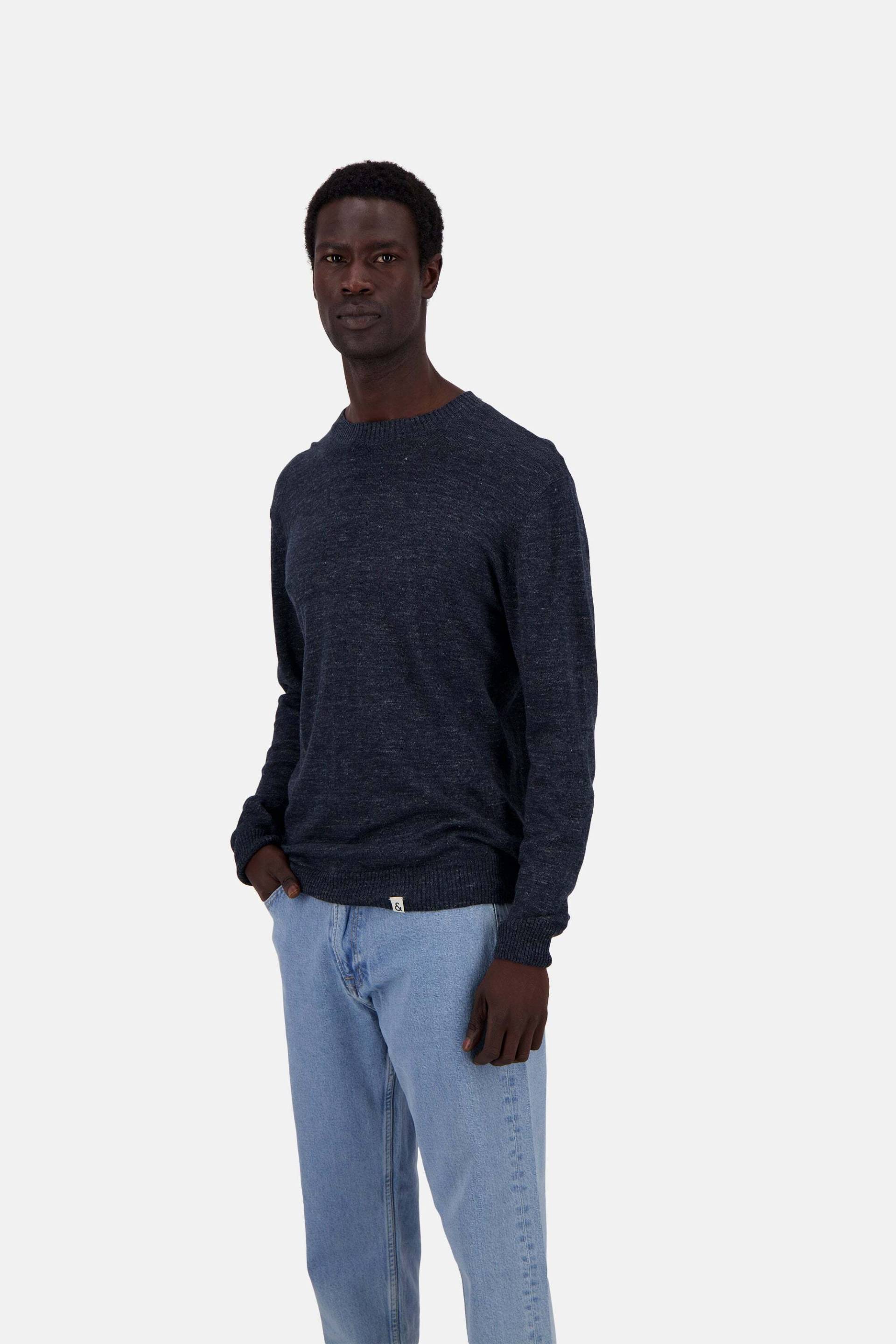 colours & sons Strickpullover »colours & sons Pullover Roundneck-Linen« von colours & sons