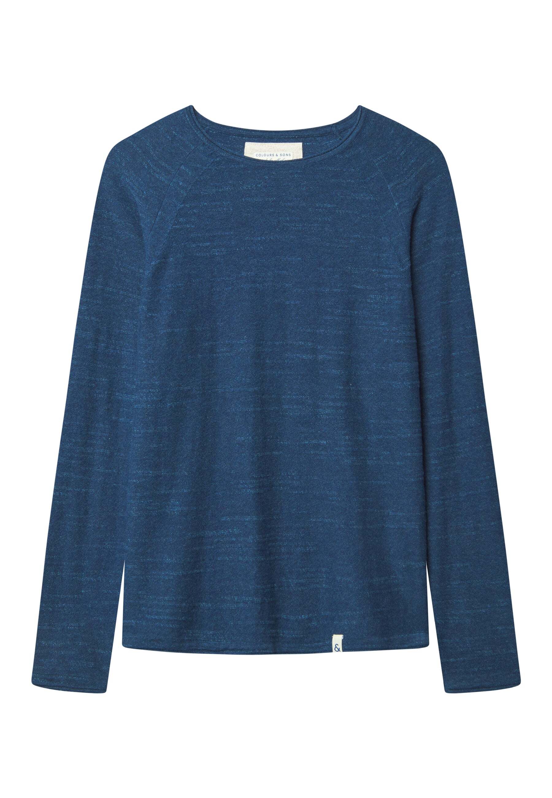 colours & sons Strickpullover »colours & sons Pullover Roundneck-Slub« von colours & sons