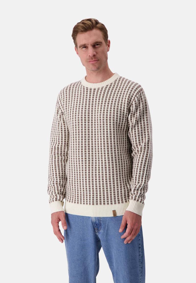 colours & sons Strickpullover »colours & sons Pullover Roundneck Two Tone Intarsia« von colours & sons