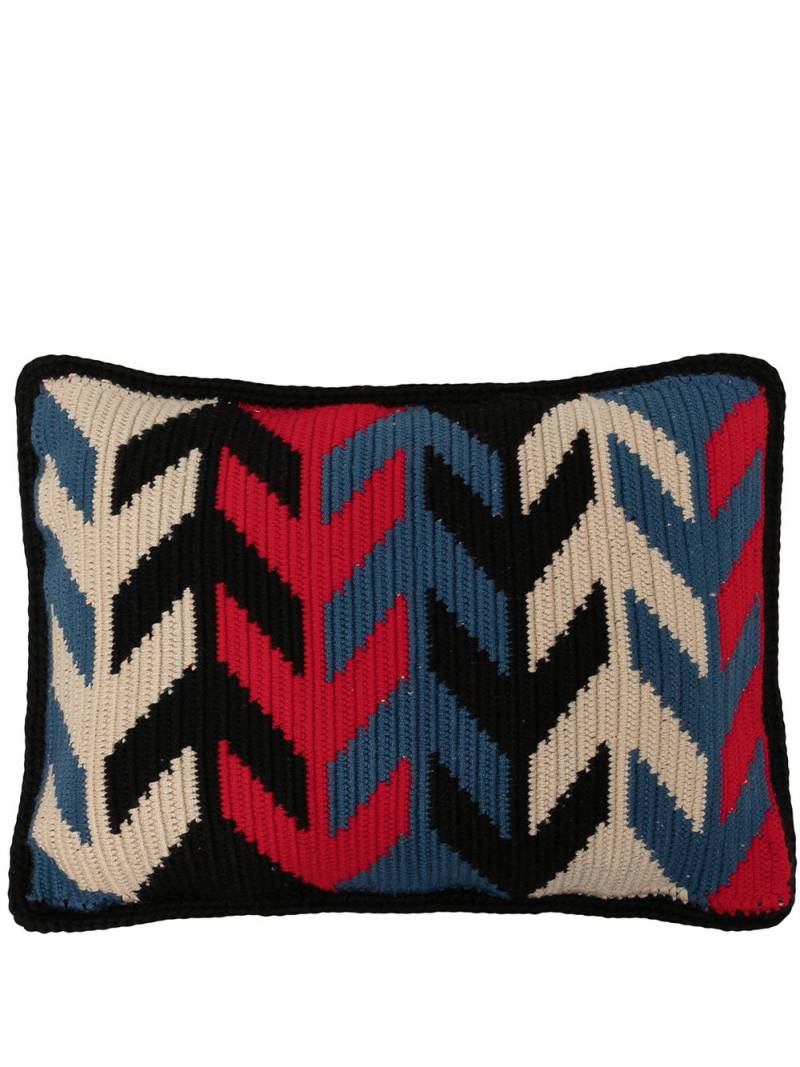 colville Arrow jacquard rectangular cushion - Black von colville