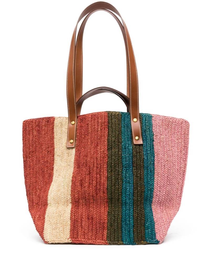 colville Little Sister raffia tote bag - Pink von colville