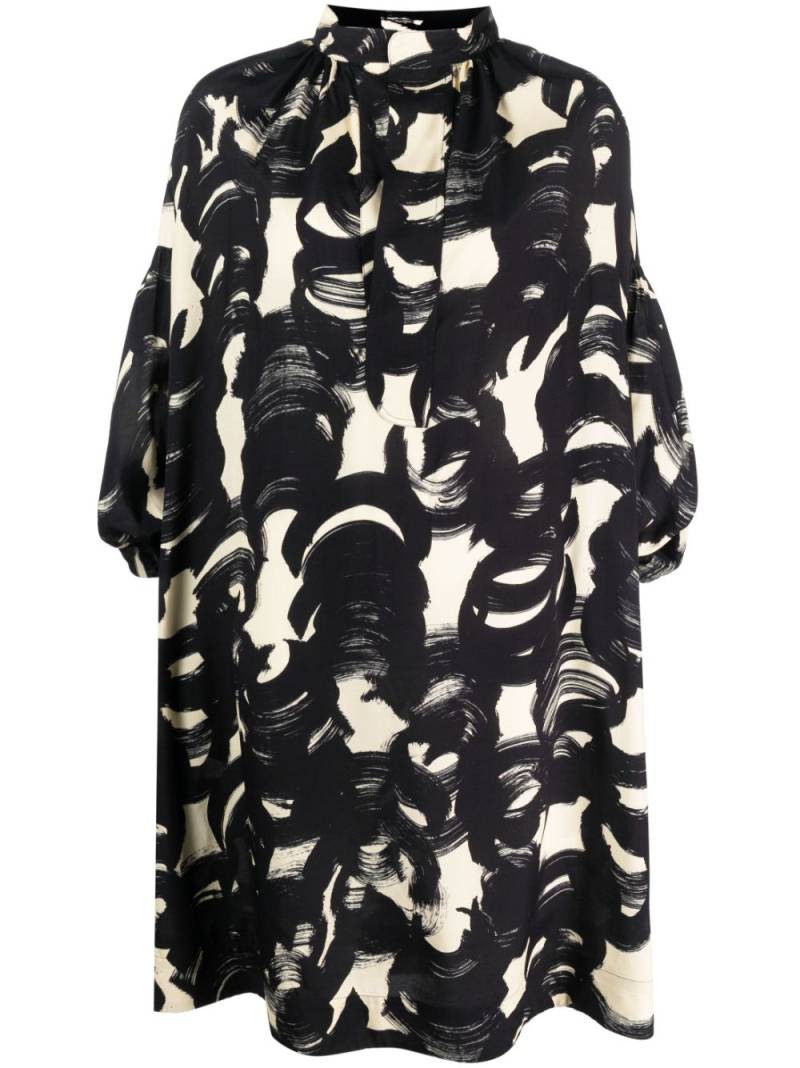 colville Median brushstroke-pattern dress - Black von colville