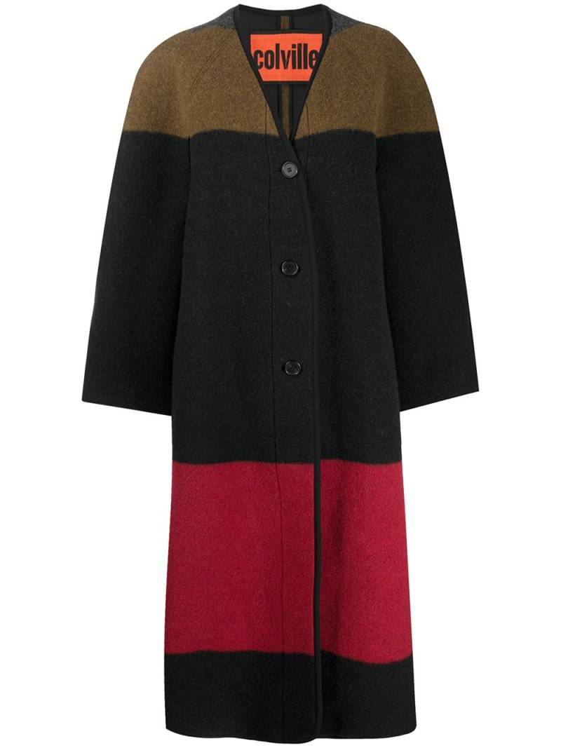 colville colour-block cardi coat - Brown von colville