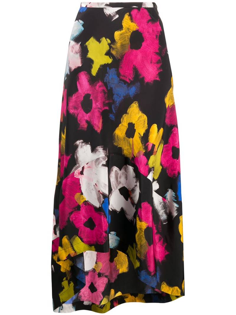 colville floral flounce skirt - Black von colville