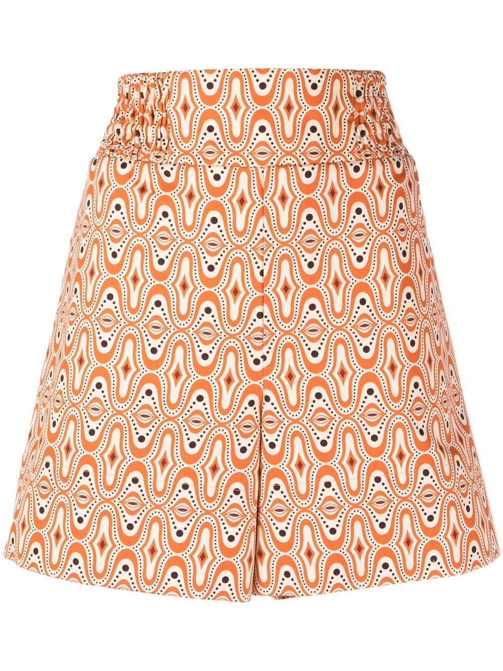 colville printed high-rise shorts - Orange von colville