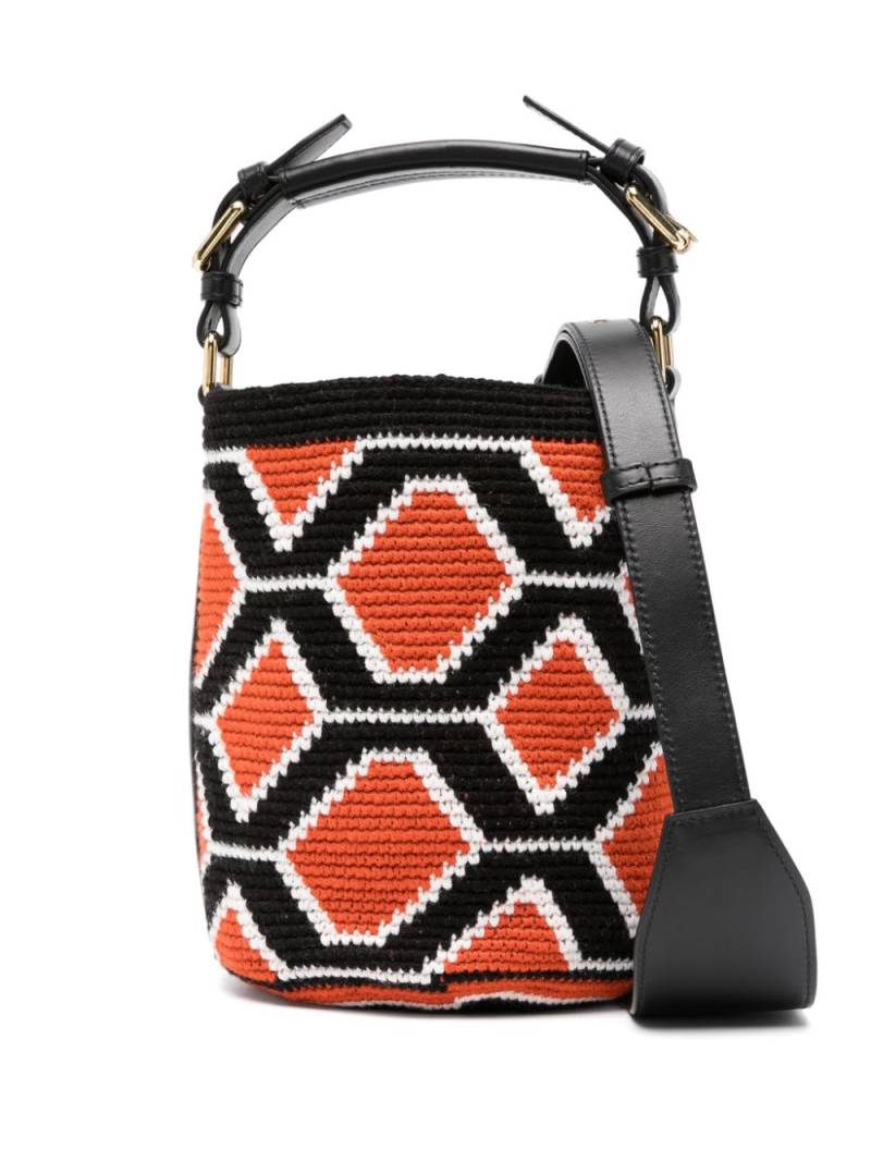 colville small Hexagon Cylinder tote bag - Orange von colville