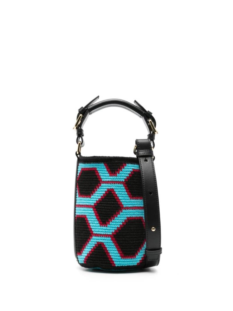 colville small Hexagon bucket bag - Black von colville