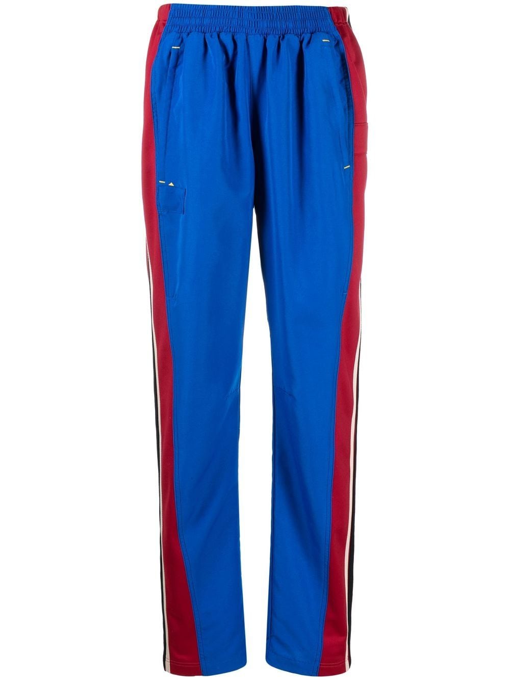 colville upcycled cigarette-cut track pants - Blue von colville