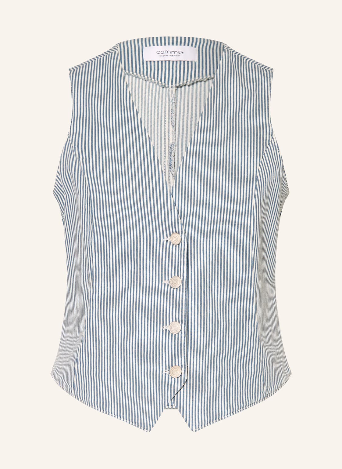 Comma Casual Identity Blazerweste weiss von comma casual identity