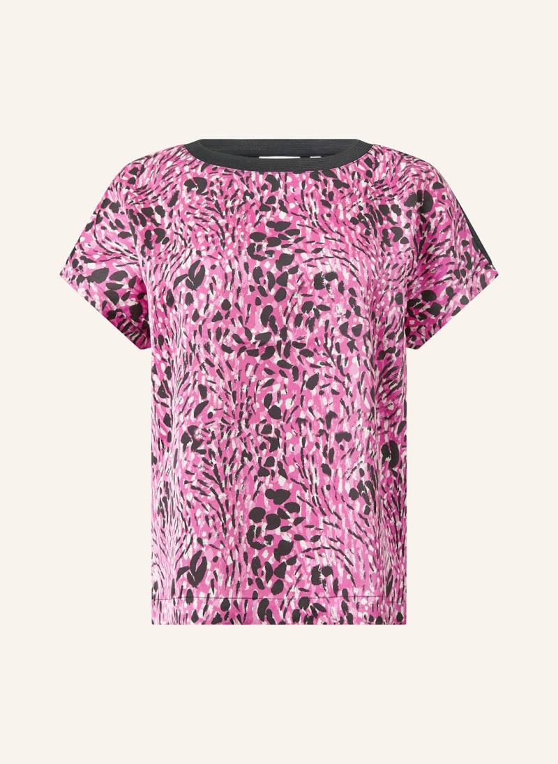 Comma Casual Identity Blusenshirt Im Materialmix pink von comma casual identity