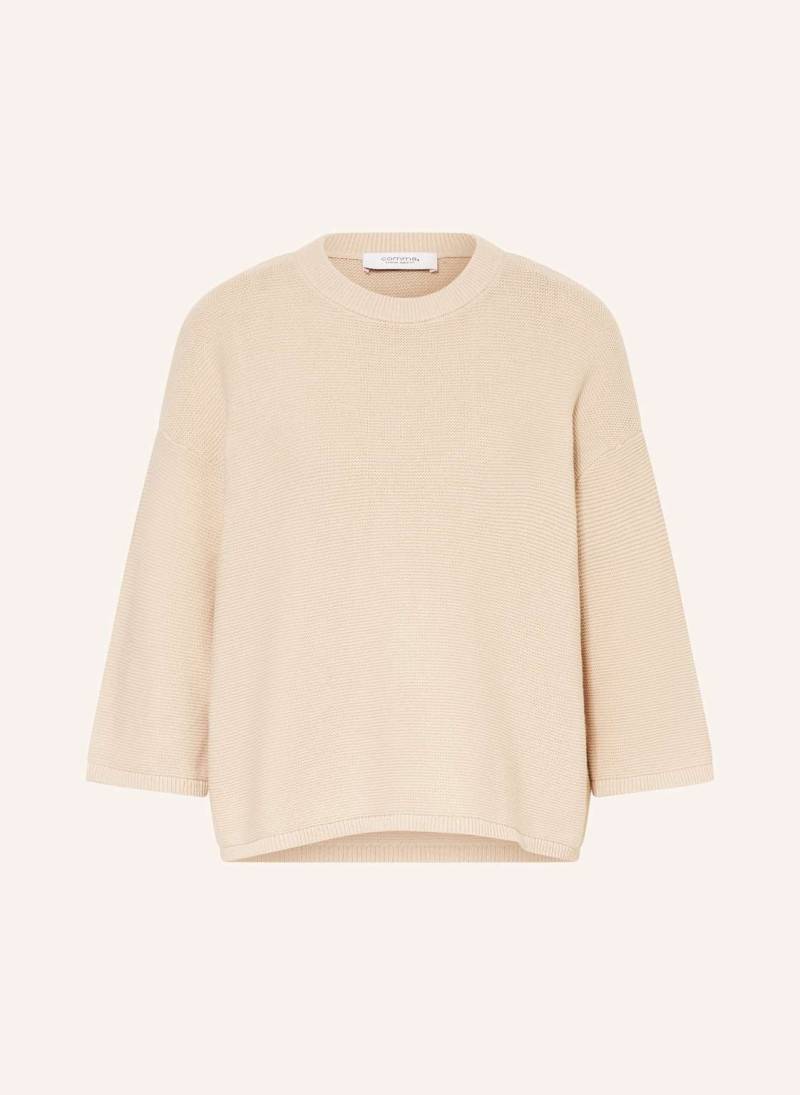 Comma Casual Identity Pullover Mit 3/4-Arm beige von comma casual identity