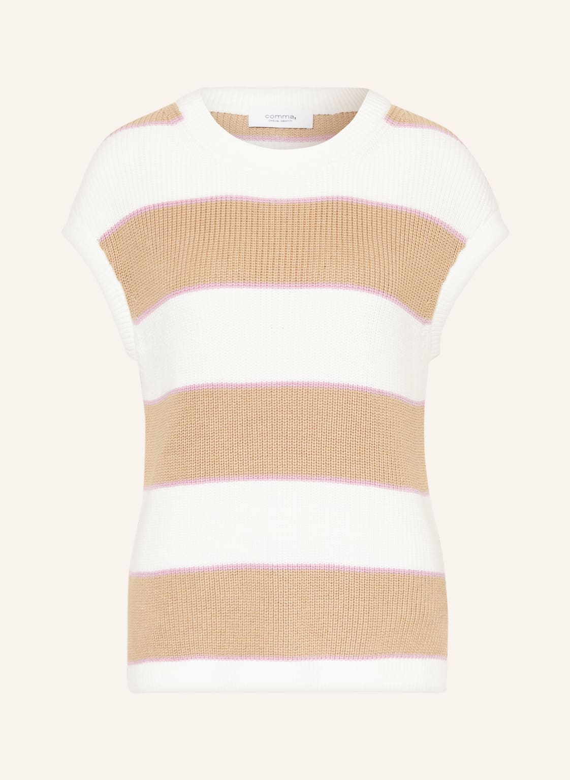 Comma Casual Identity Pullunder beige von comma casual identity