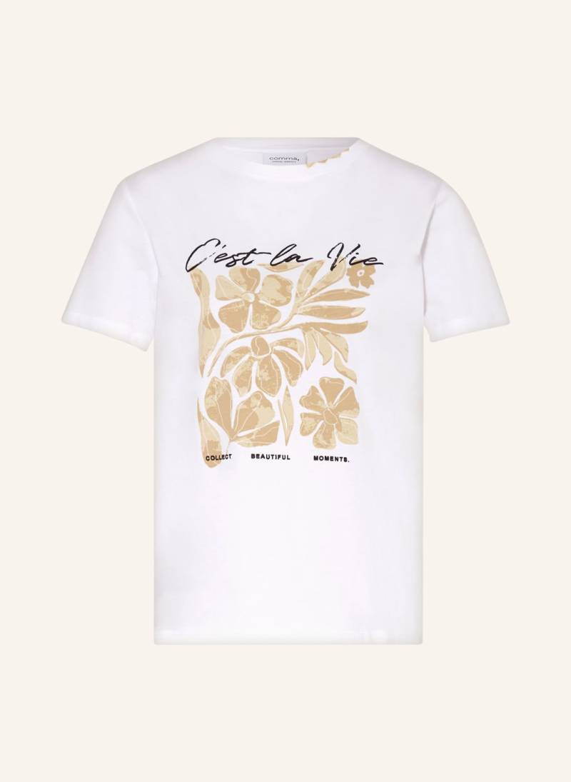 Comma Casual Identity T-Shirt weiss von comma casual identity