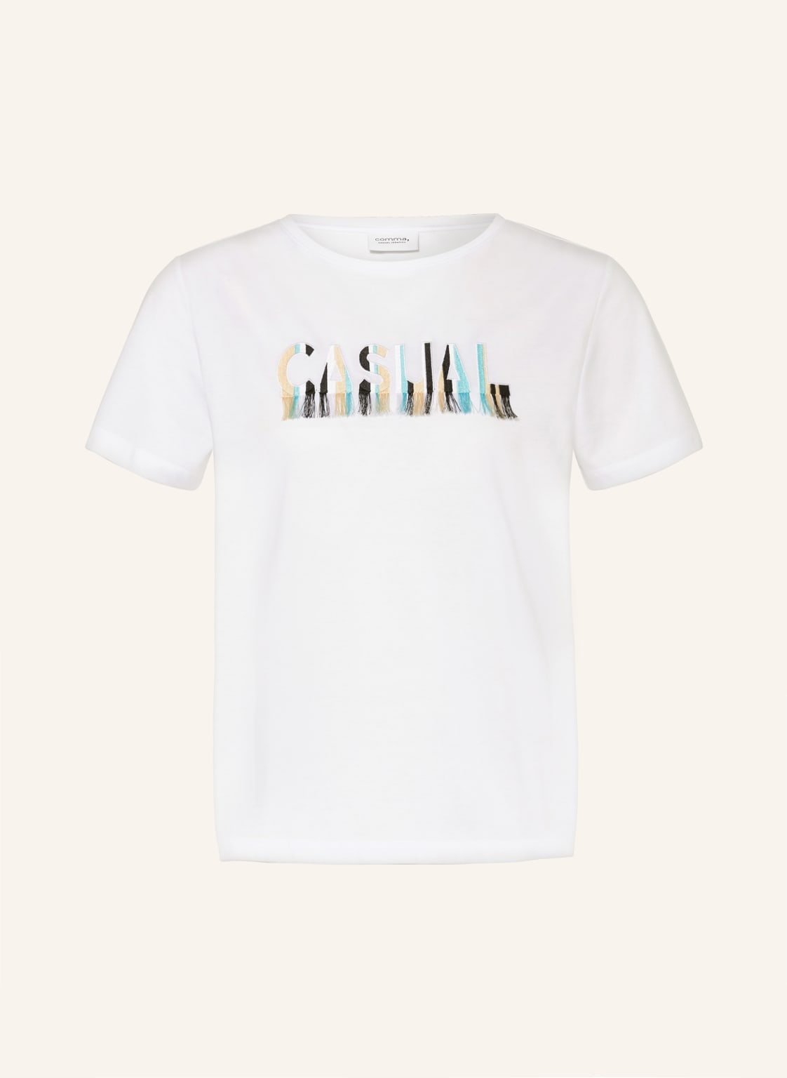 Comma Casual Identity T-Shirt weiss von comma casual identity