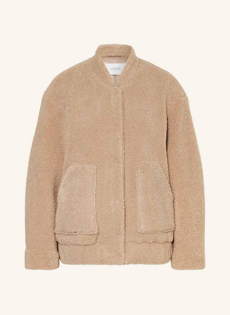 Comma Casual Identity Teddyfell-Blouson beige von comma casual identity