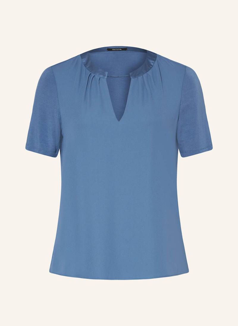 Comma Blusenshirt blau von comma