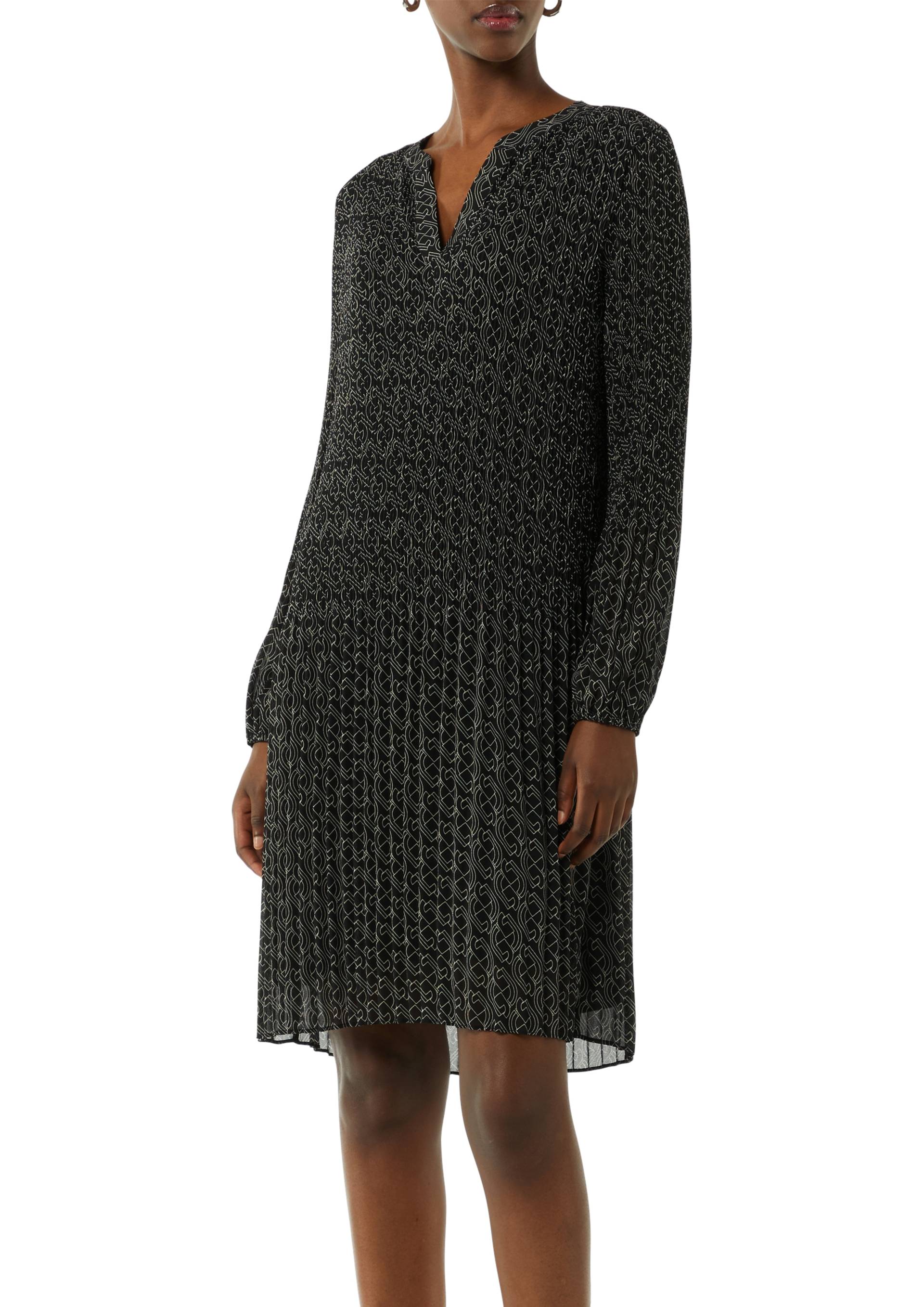 Comma Chiffonkleid, mit Allover-Print und V-Ausschnitt Comma Chiffonkleid, mit Allover-Print und V-Ausschnitt von comma