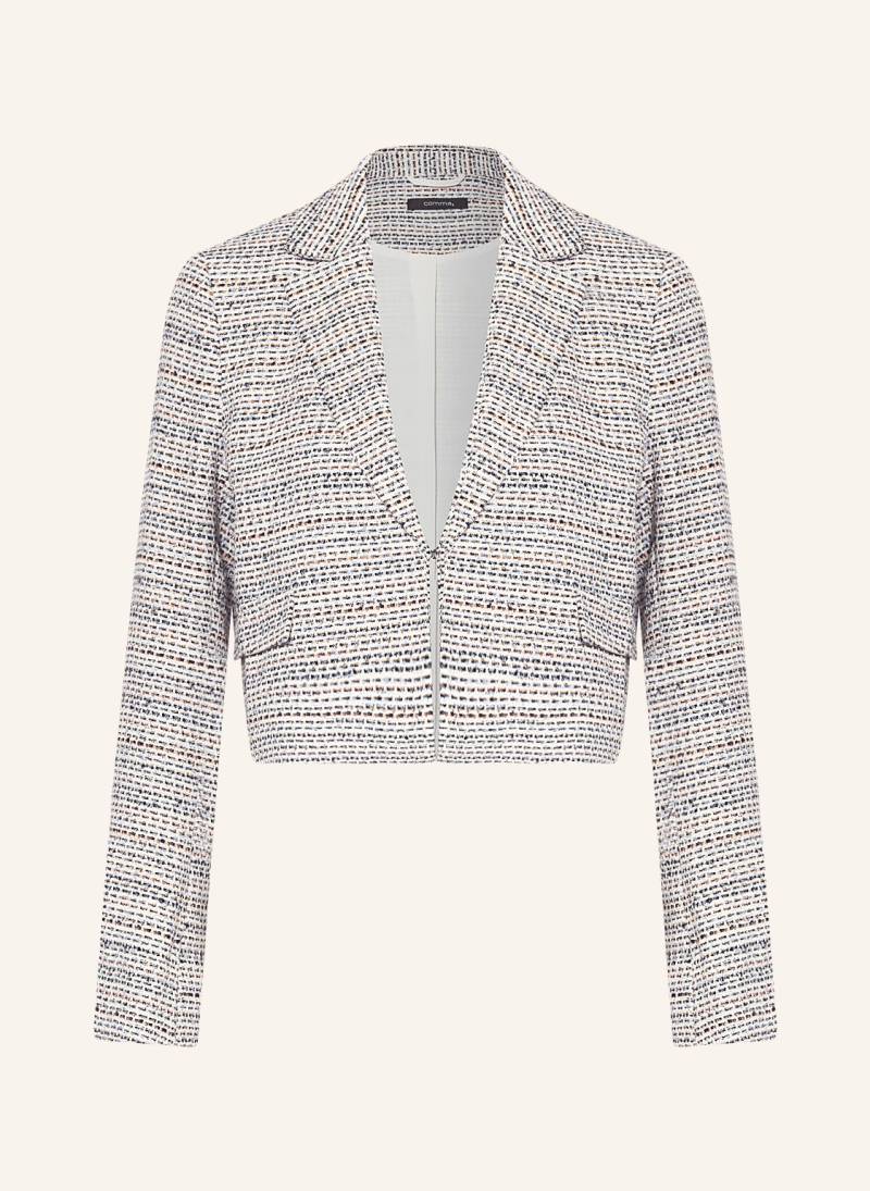 Comma Cropped-Blazer blau von comma