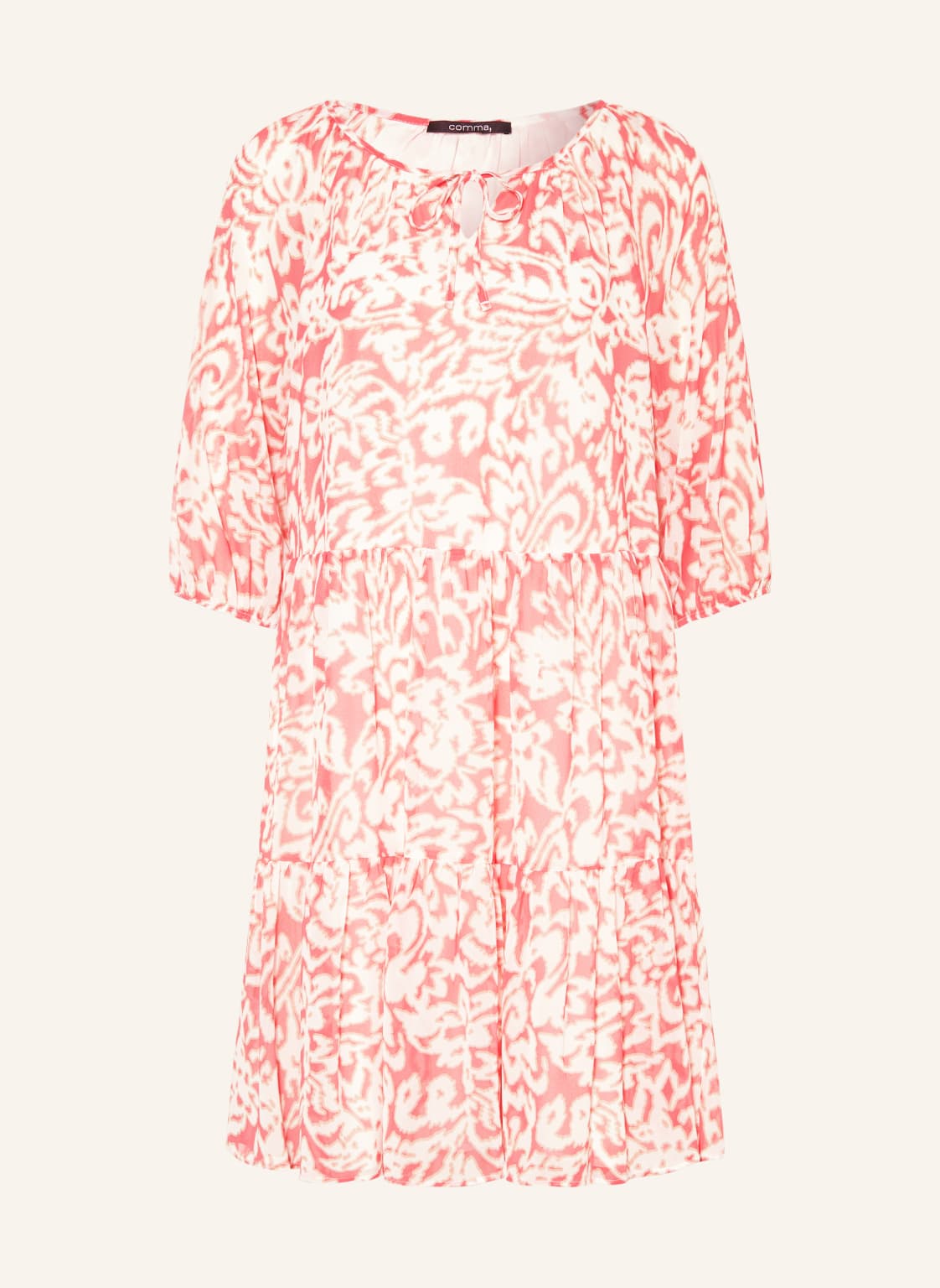 Comma Kleid Mit 3/4-Arm pink von comma