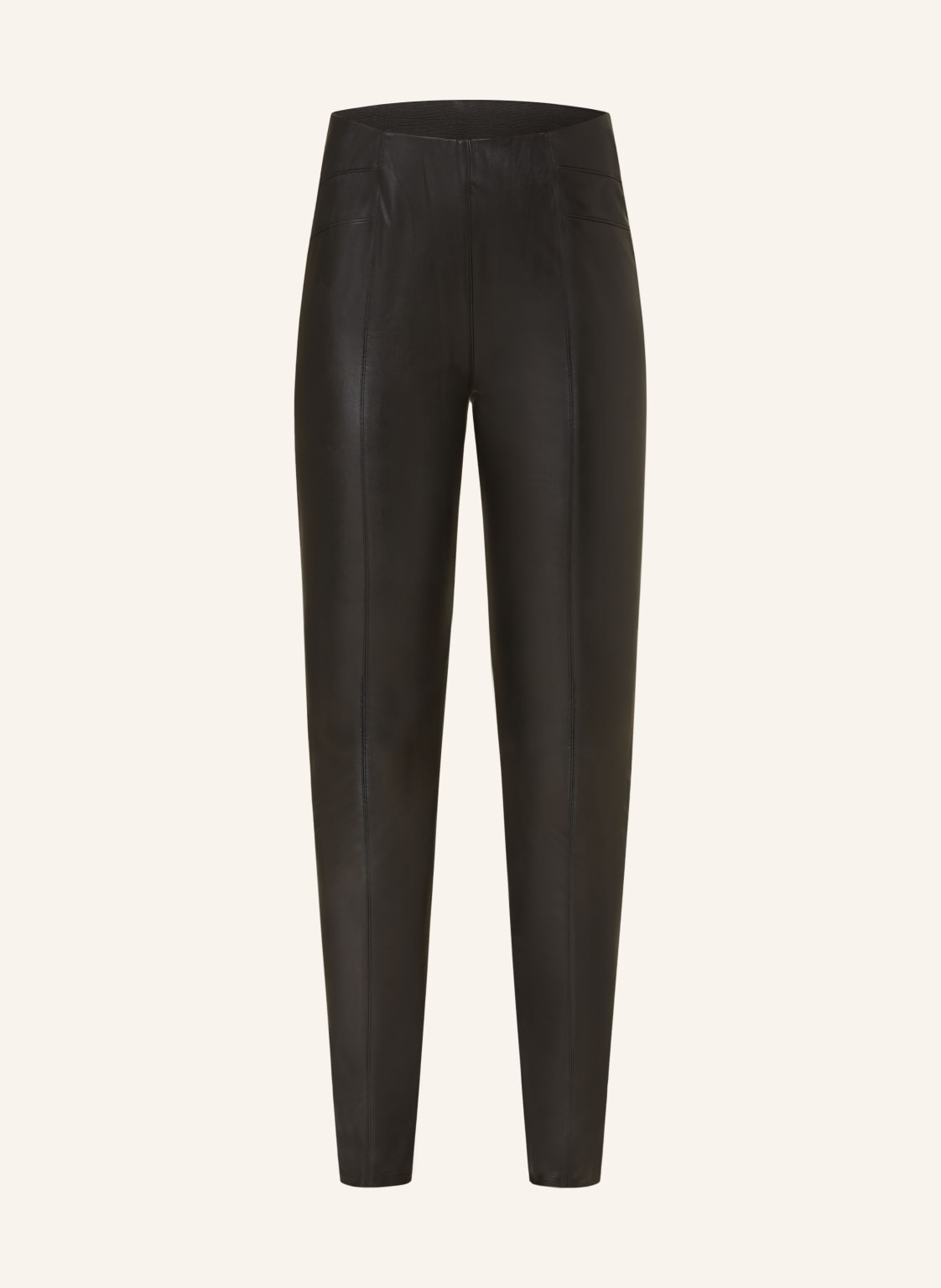 Comma Leggings In Lederoptik schwarz von comma