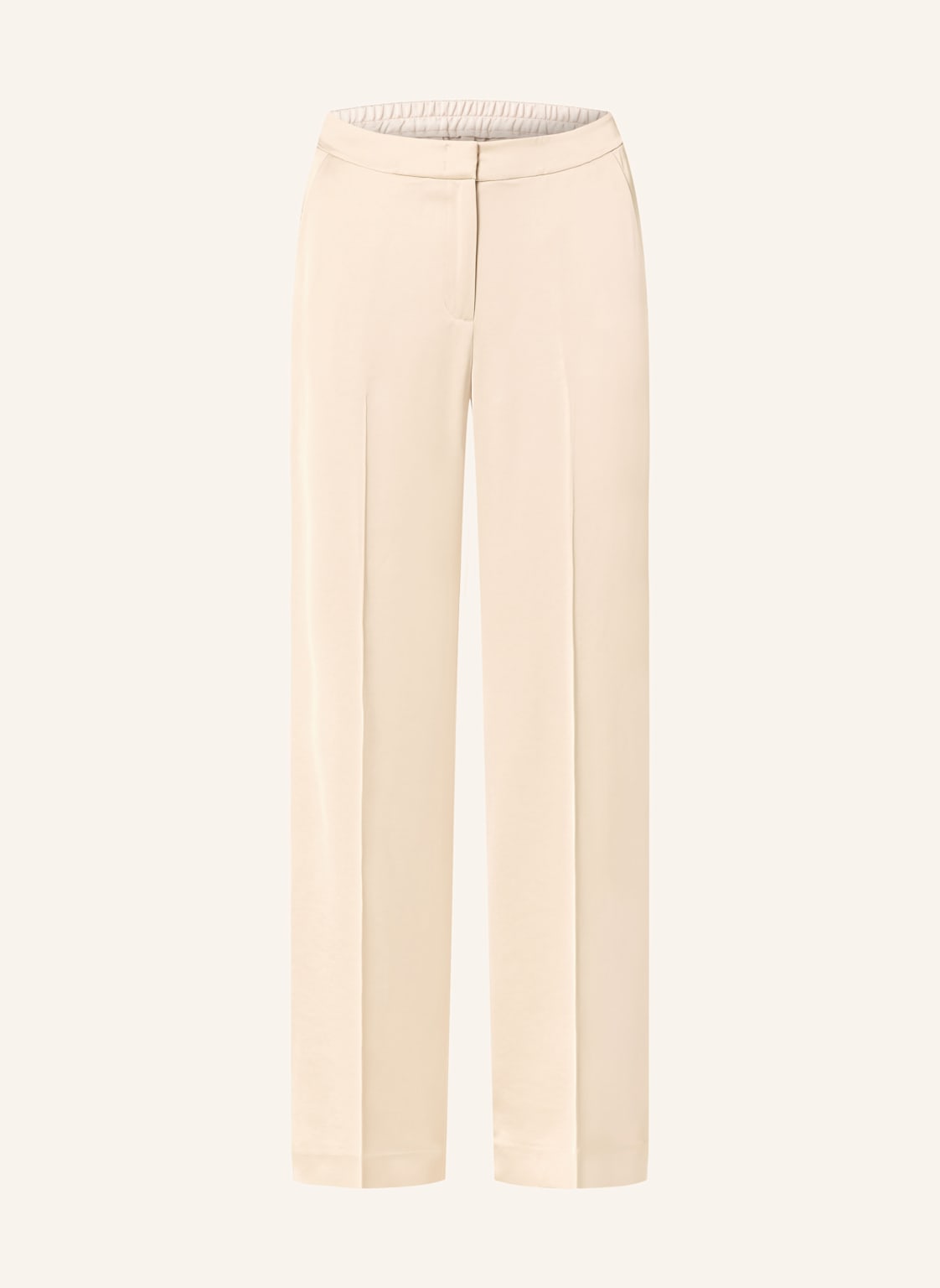 Comma Marlenehose Aus Satin beige Comma Marlenehose Aus Satin beige von comma