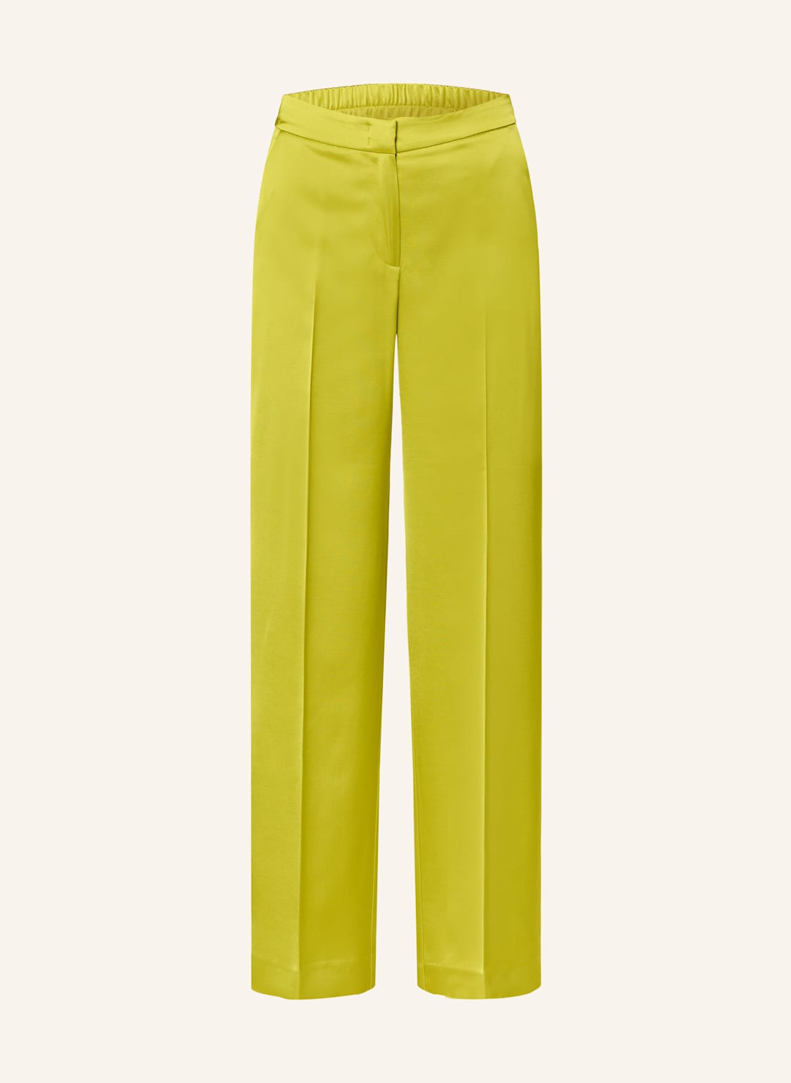 Comma Marlenehose Aus Satin gruen Comma Marlenehose Aus Satin gruen von comma