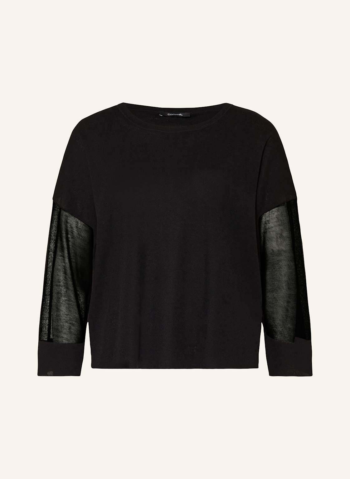Comma Pullover Mit 3/4-Arm schwarz Comma Pullover Mit 3/4-Arm schwarz von comma