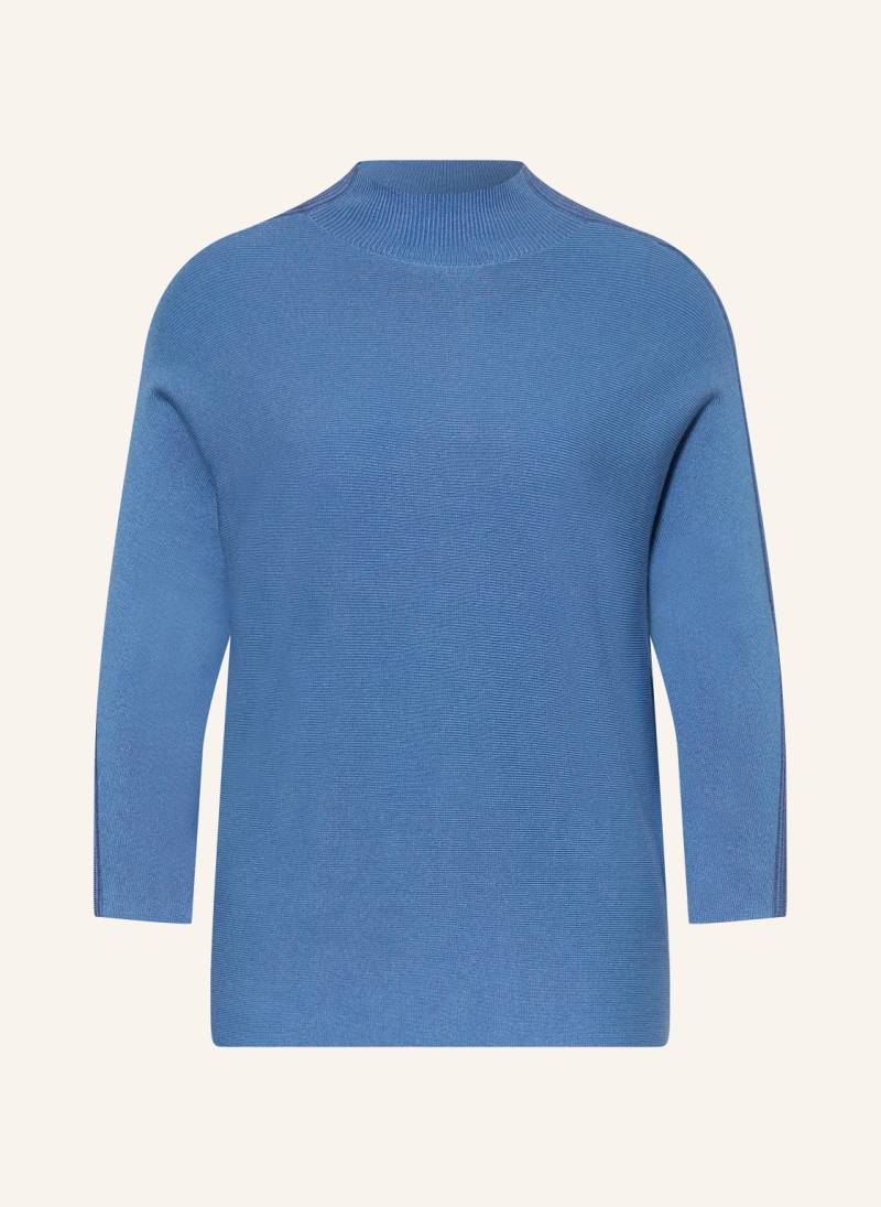 Comma Pullover blau von comma