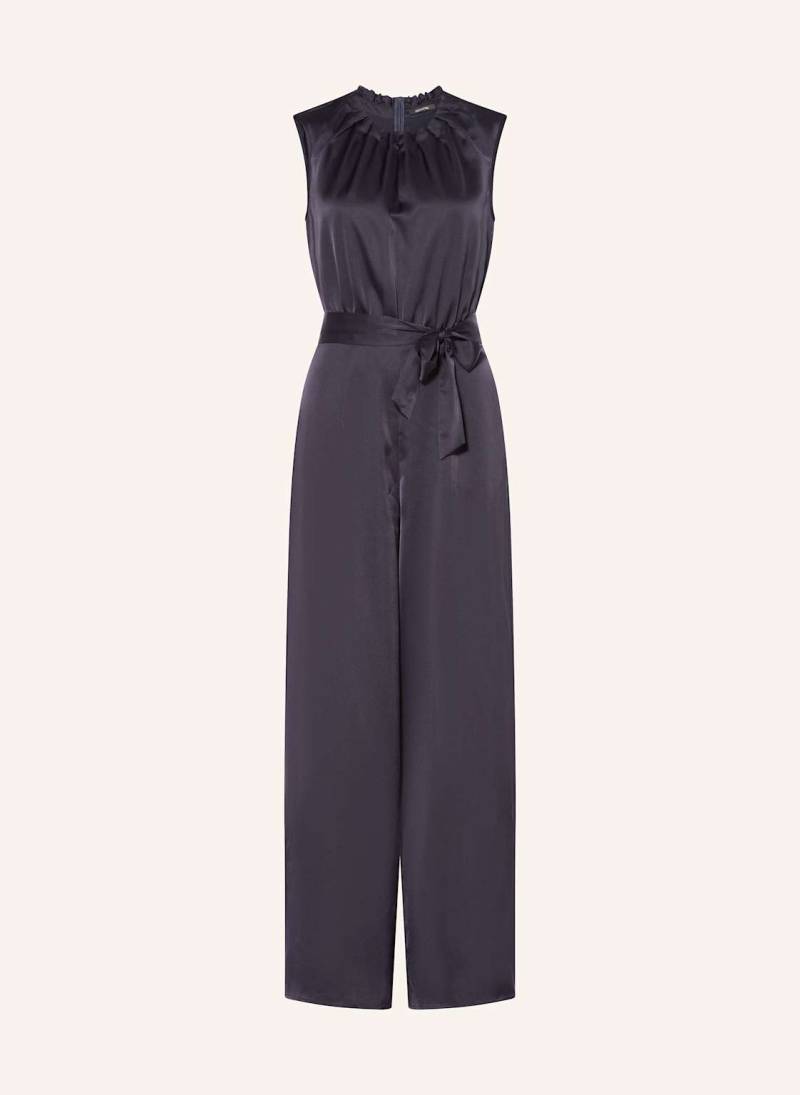 Comma Satin-Jumpsuit blau von comma