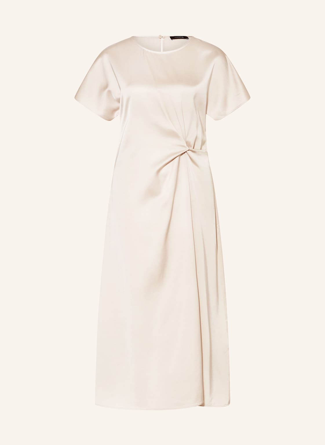 Comma Satinkleid beige Comma Satinkleid beige von comma