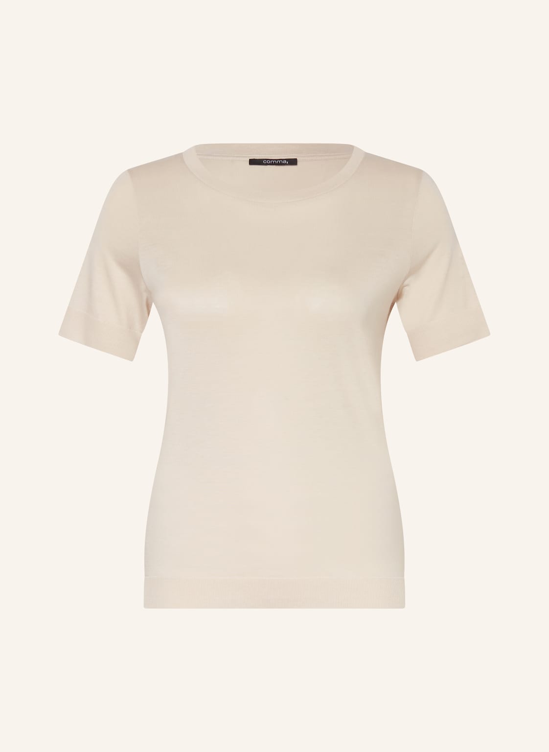 Comma Strickshirt beige von comma