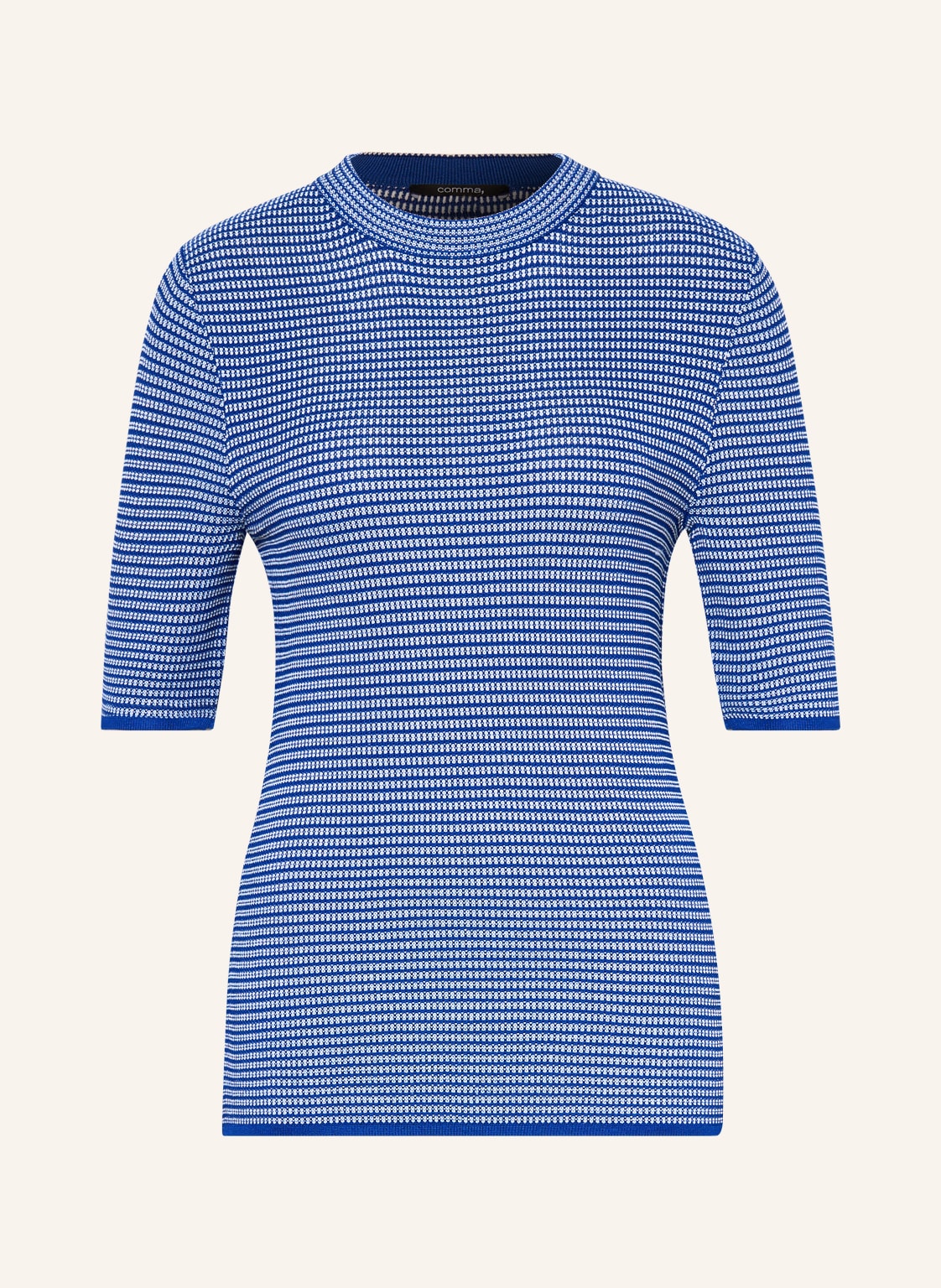 Comma Strickshirt blau von comma