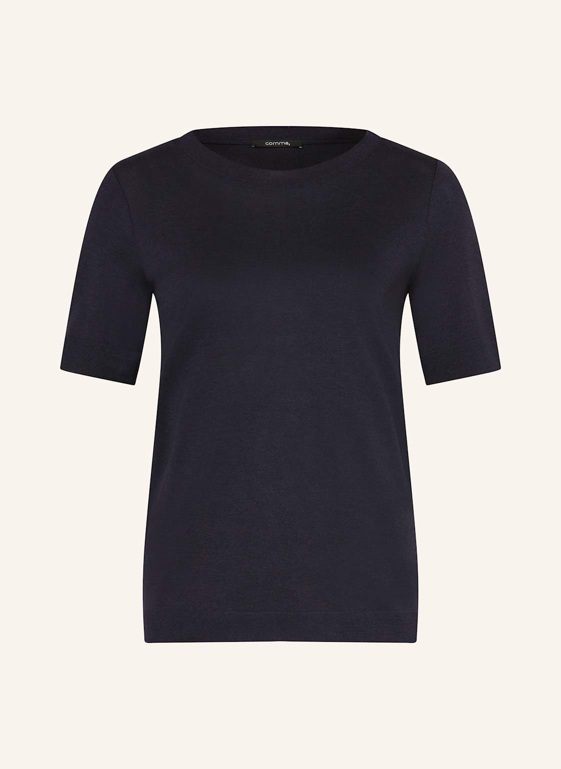 Comma Strickshirt blau von comma