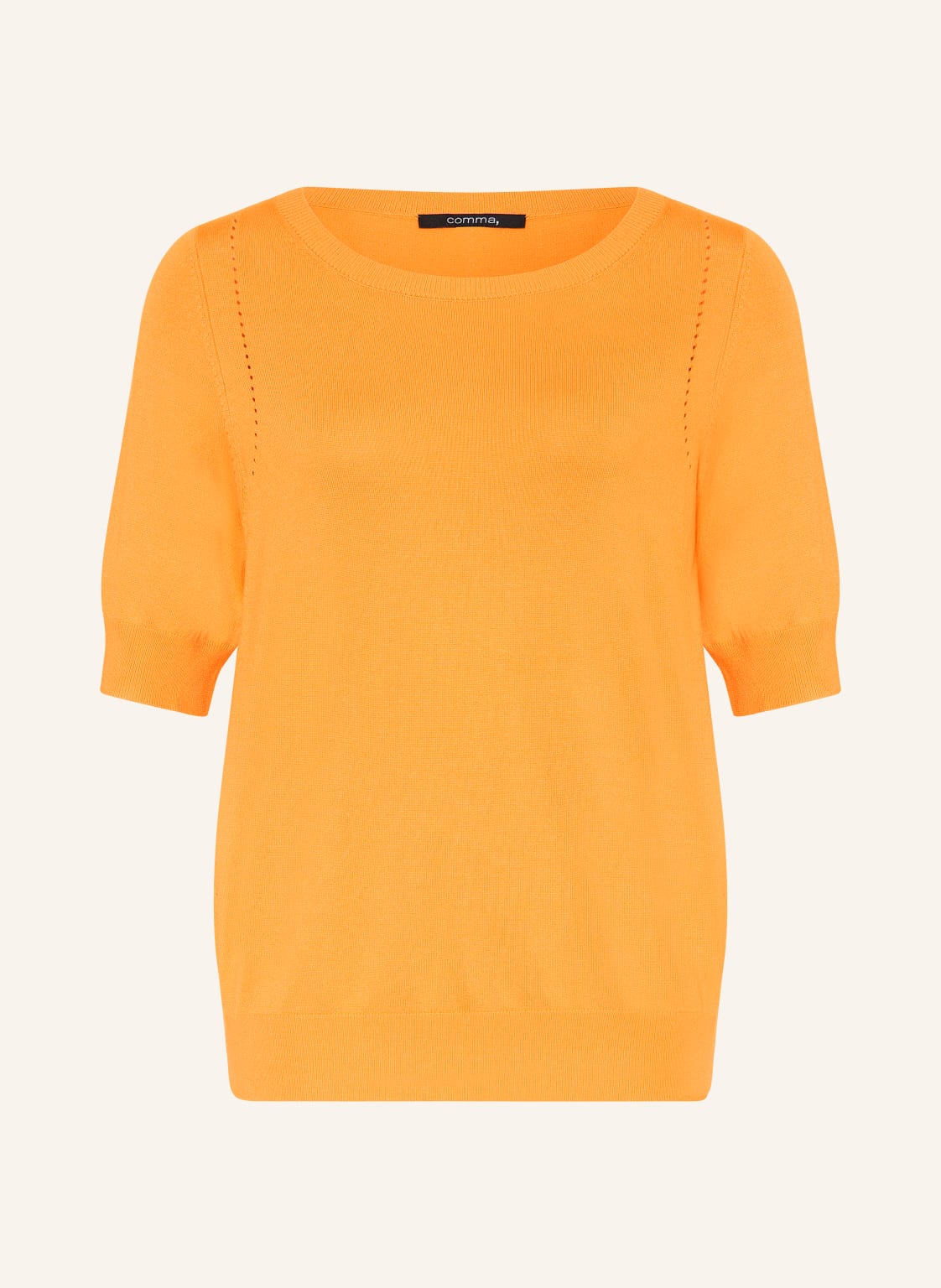 Comma Strickshirt orange von comma