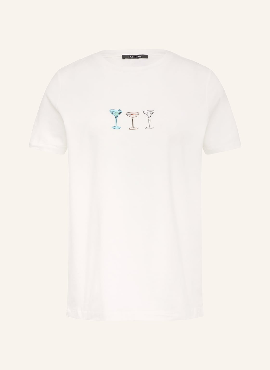 Comma T-Shirt Mit Schmucksteinen weiss Comma T-Shirt Mit Schmucksteinen weiss von comma