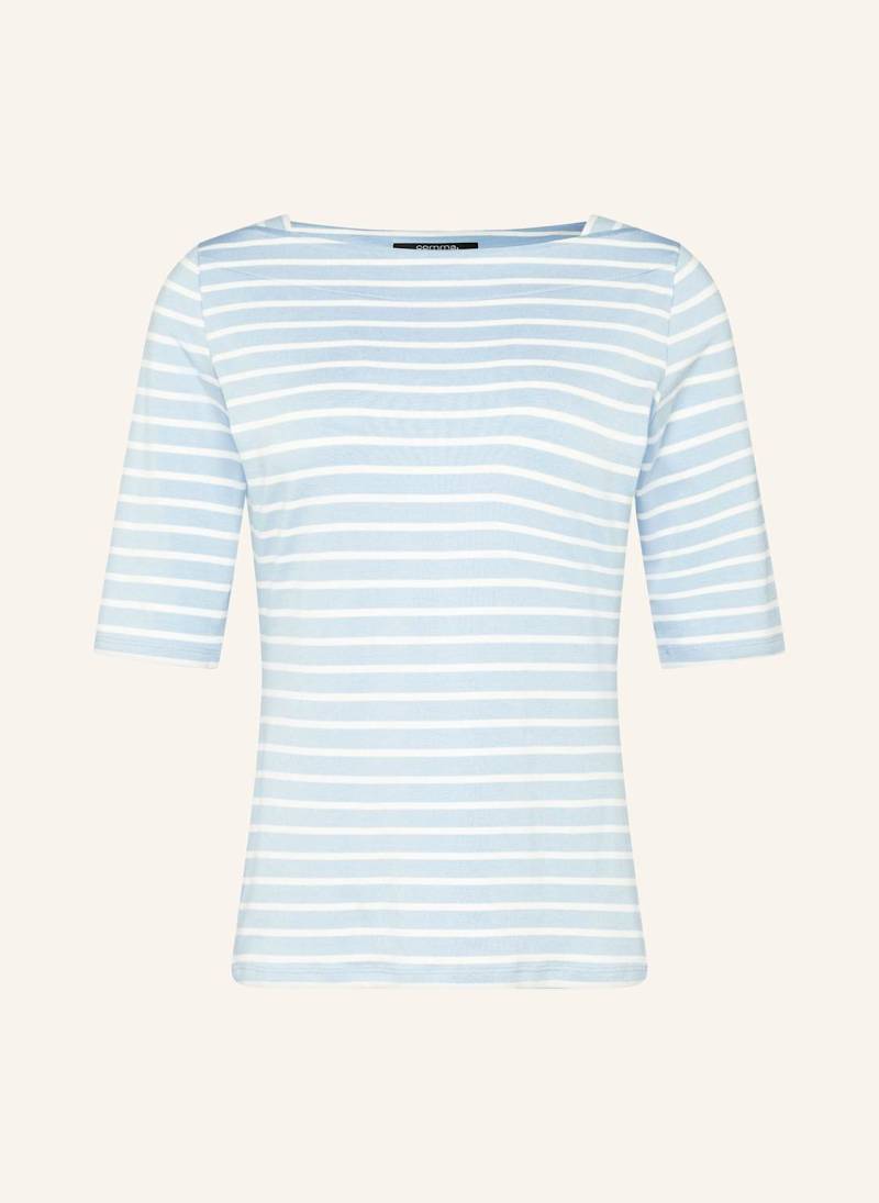 Comma T-Shirt blau von comma