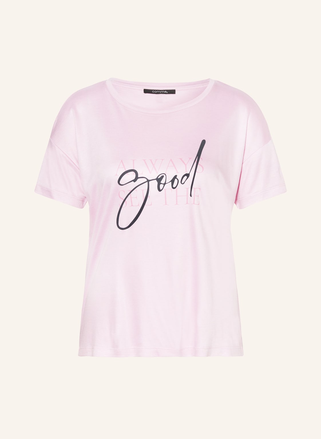 Comma T-Shirt pink von comma