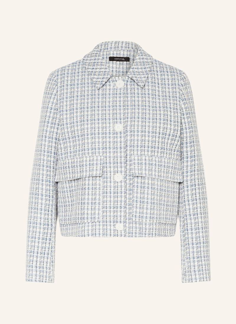 Comma Tweed-Kastenjacke blau Comma Tweed-Kastenjacke blau von comma