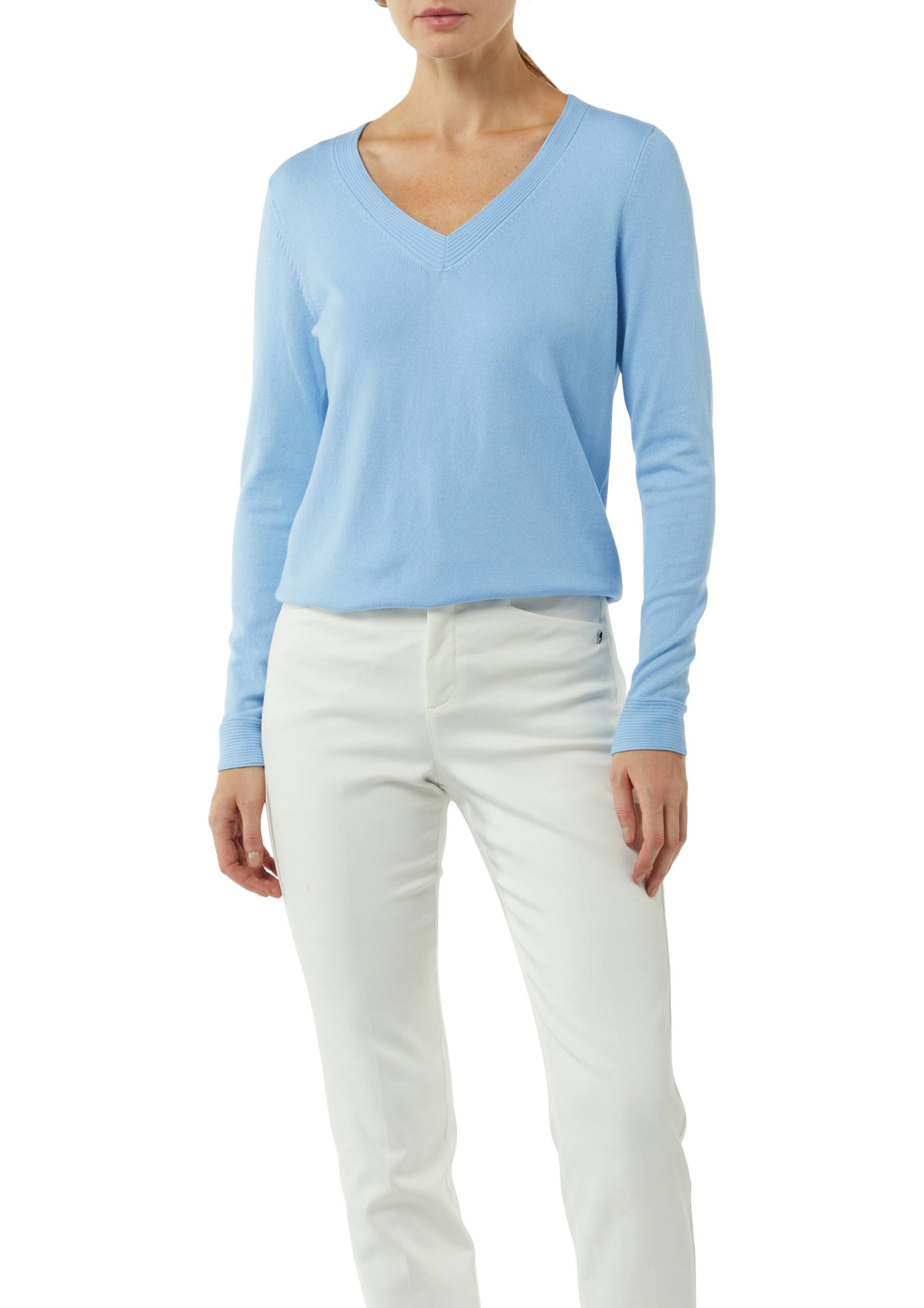 Comma V-Ausschnitt-Pullover, in Feinstrick-Qualität Comma V-Ausschnitt-Pullover, in Feinstrick-Qualität von comma