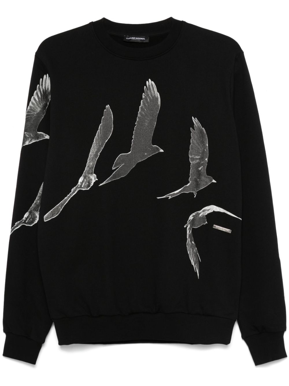 costume national contemporary birds-print sweatshirt - Black von costume national contemporary