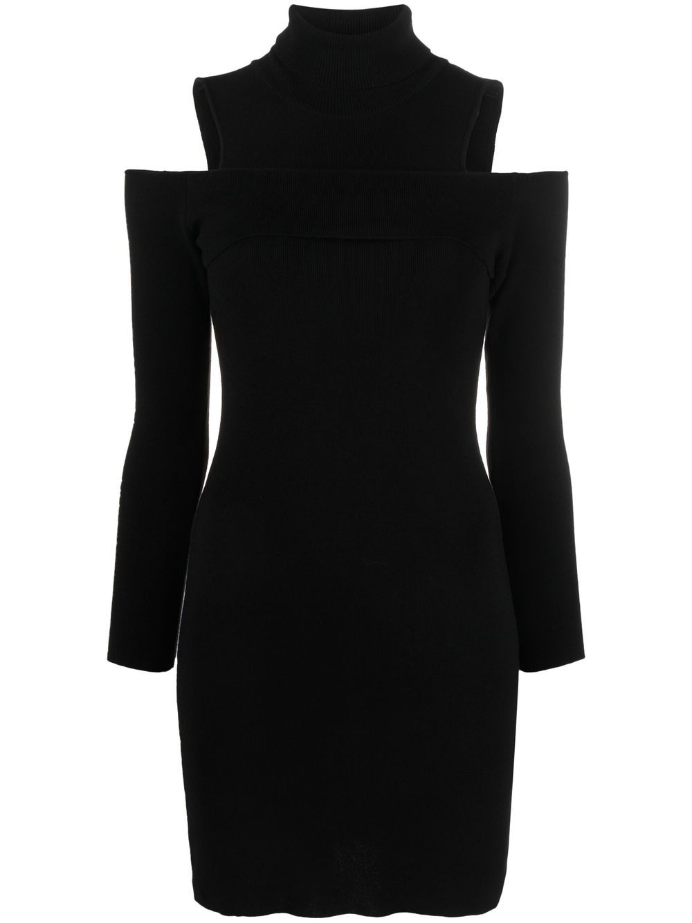 costume national contemporary cut-out knitted mini dress - Black von costume national contemporary